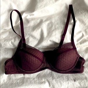 ThirdLove Burgundy Balconette Bra size 34A